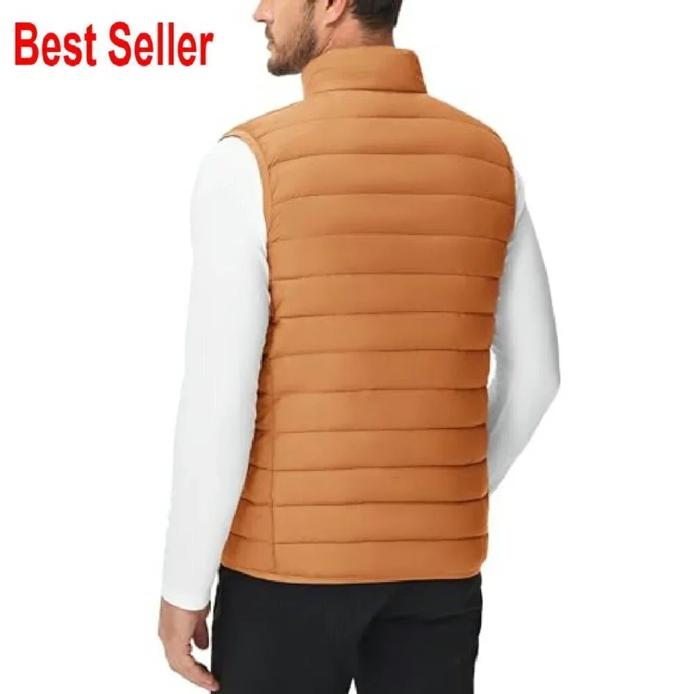 Lightweight Packable Puffer Vest Windproof Water-Resistant Outdoor Travel